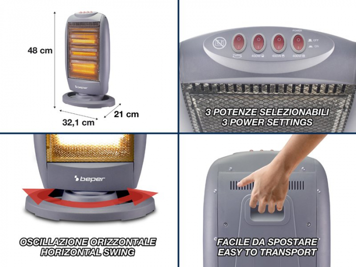 Panou radiant halogen Beper P203PAN011 [4]