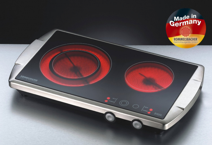 Plita dubla CT3400/E Rommelsbacher otel inoxidabil Ceran [2]
