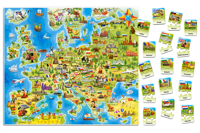 Puzzle Harta Europei 180 piese KX4796 [1]