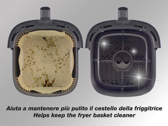 Set de 50 tavite de hartie pergament pentru friteuza cu aer Beper C103ACC004 [4]