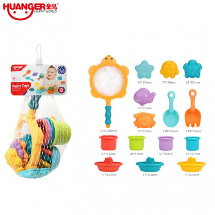 Set de Jucarii pentru baie 12 bucati Huanger HE0216 [2]