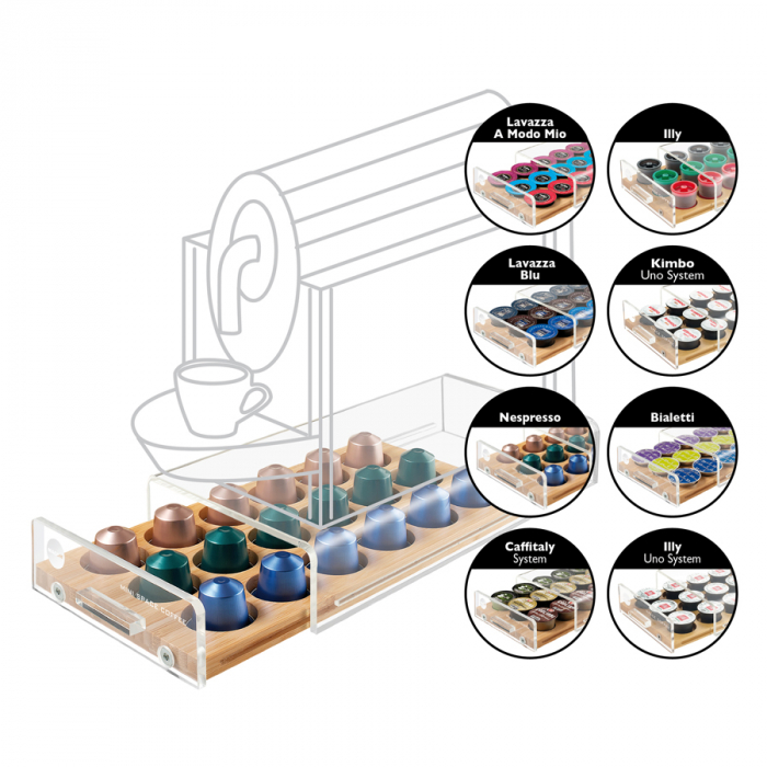 Suport depozitare capsule cafea 1 sertar Macom 836 [1]