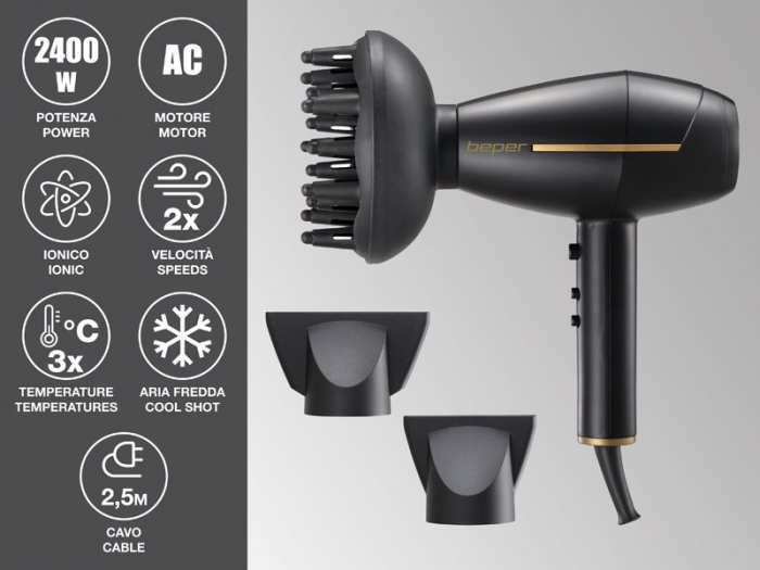 Uscator de par cu functie ionica Beper 40.406 [11]