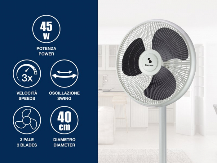 Ventilator de podea si masa 2 in 1, Beper, P206VEN152 [2]