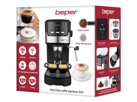 Espressor 2 in 1 Beper P101CAF100 [7]