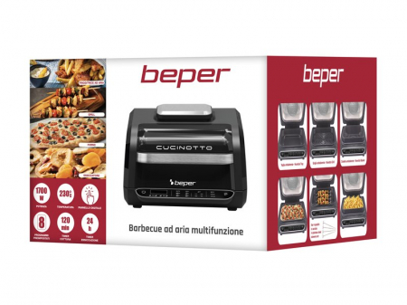 Friteuza cu aer fierbinte si gratar multifunctional Beper P101FRI080 [10]