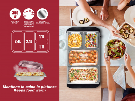 Incalzitor de servire bufet Beper P101TEM002 [1]