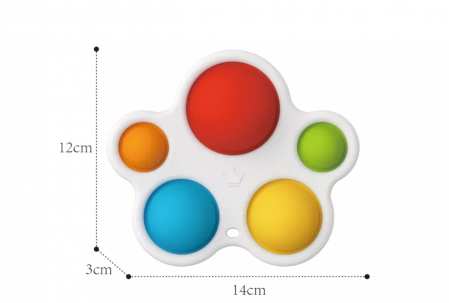 Jucarie din silicon pentru dezvoltare Hunager HE0147 [2]