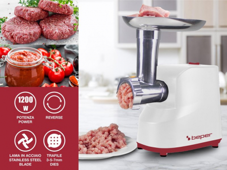 Masina de tocat carne si rosii 2 in 1 Beper P102ROB200 [2]