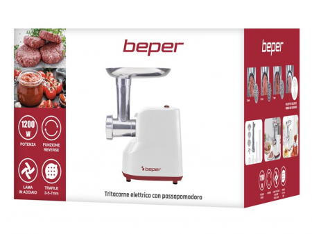 Masina de tocat carne si rosii 2 in 1 Beper P102ROB200 [10]