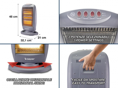 Panou radiant halogen Beper P203PAN011 [3]