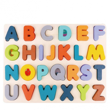 Puzzle incastru din lemn cu litere Phoohi PH07J013 [3]