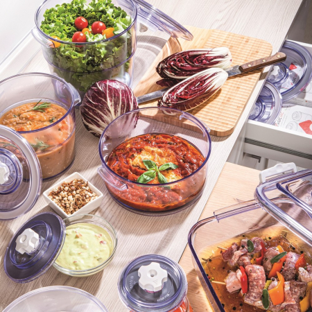 Recipient pentru vidat si depozitare rotund 'Executive' cu capac Rommelsbacher VCR150 [2]