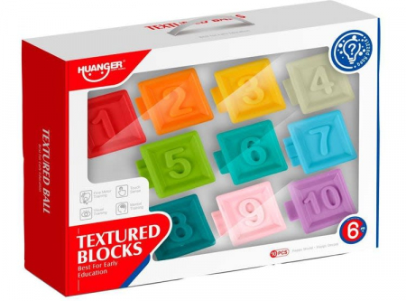 Set 10 cuburi soft cu cifre si culori diferite Huanger HE0232 [2]