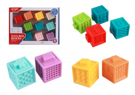 Huanger - Set 10 cuburi soft cu cifre si culori diferite Huanger HE0232