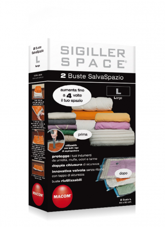 Aspiratoare/ Aparate de curatat cu aburi/ Accesorii - Set 2 pungi reutilizabile pentru economisirea spatiului Macom 808