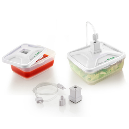 Aparate de vidat/ Accesorii - Set 2 recipiente cu capac pentru vidat Macom 705