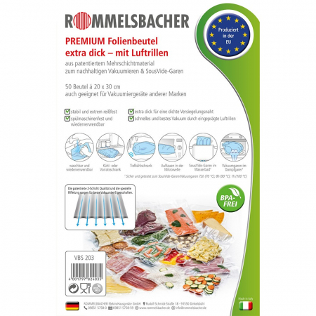 Set 50 pungi pentru vidat 20x30 cm Rommelsbacher VBS203 [2]