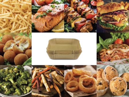 Set de 50 tavite de hartie pergament pentru friteuza cu aer Beper C103ACC004 [4]