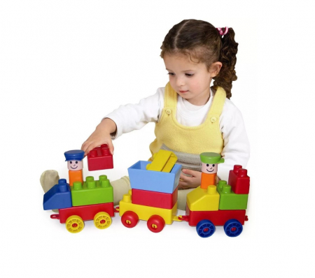 Set de constructie cu trenulet Edushape 825028 [1]