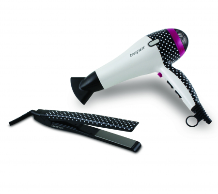 Placi si ondulatoare de par - Set pentru ingrijirea parului Beper 40.956