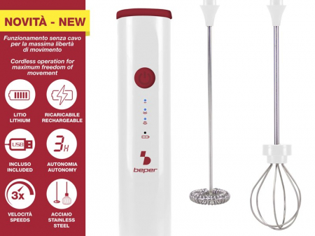 Spumator reincarcabil prin USB Beper P102SBA008 [2]