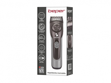 Trimmer reincarcabil pentru barba Beper 40.332 [16]