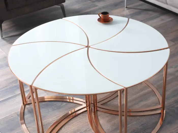 Masa de cafea medie hexagonala S [3]