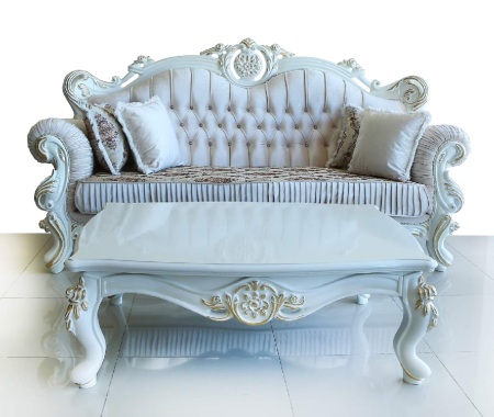 Canapea Bianca Mobilier Lemn Masiv - Canapea Bianca