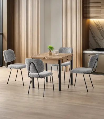 Set Dining Neva – Onyx Taupe Set Dining - Set Dining Neva – Onyx Taupe