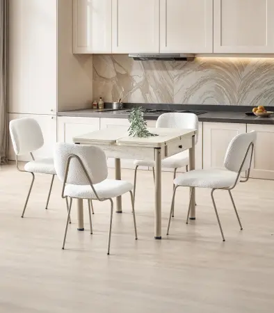 Set Dining Neva – Snowfall Elegance Set Dining - Set Dining Neva – Snowfall Elegance