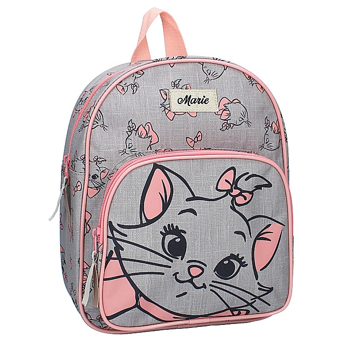 Rucsac gri cu două compartimente, 29x23x9 cm, Marie, The Aristocats, Disney [2]