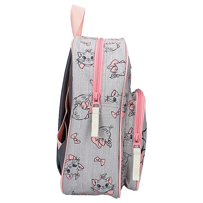 Rucsac gri cu două compartimente, 29x23x9 cm, Marie, The Aristocats, Disney [3]