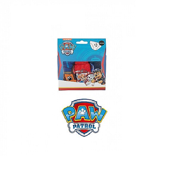 Set 3 chiloței pentru băieți, 100 % bumbac, multicolor, Paw Patrol [3]