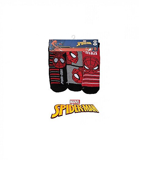 Set 3 perechi șosete băieți, roșu/gri/negru, Marvel, Spiderman [2]