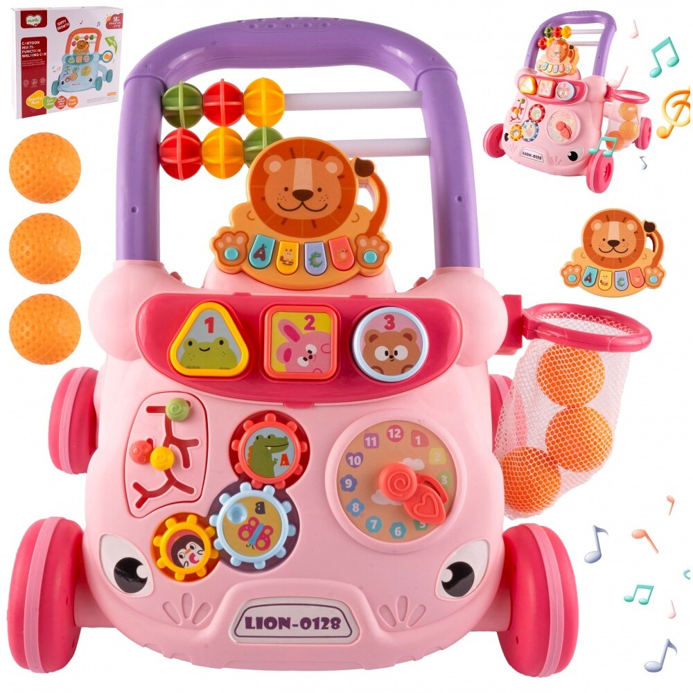 Antepremergator cu Pian si activitati educative, Lion Pink [2]