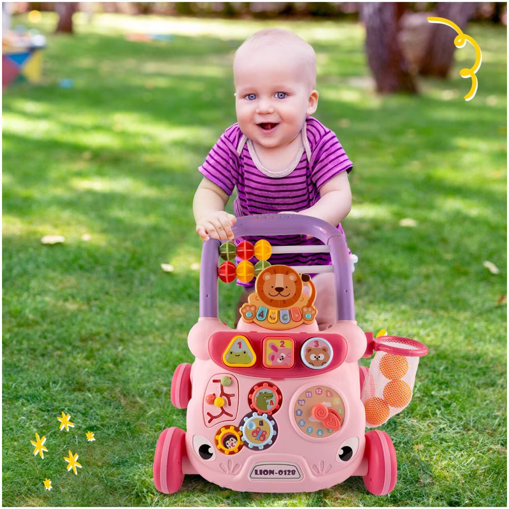 Antepremergator cu Pian si activitati educative, Lion Pink [9]