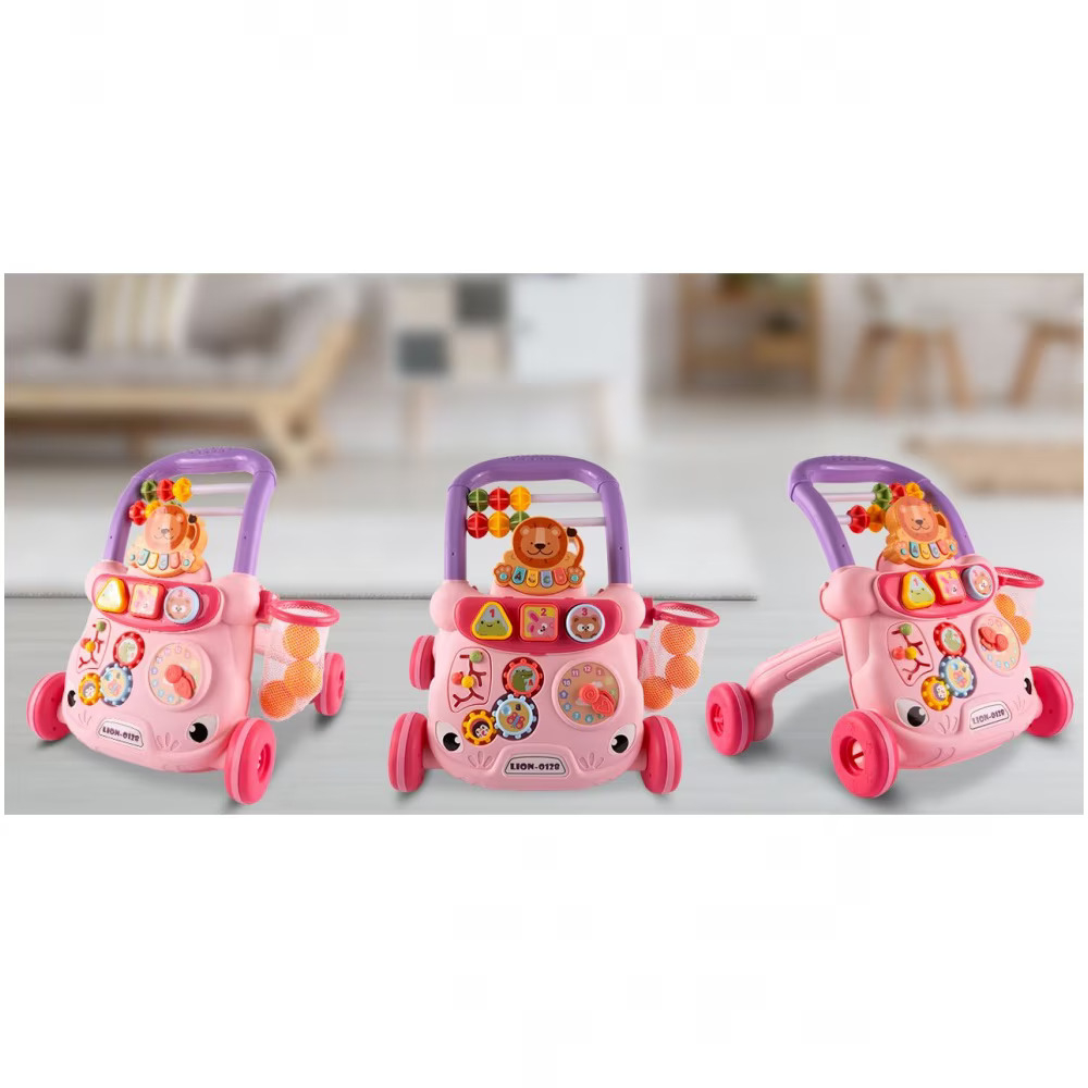 Antepremergator cu Pian si activitati educative, Lion Pink [8]