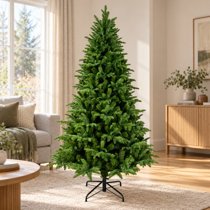 Brad artificial verde 210 cm PVC/PE 1255 vârfuri [2]