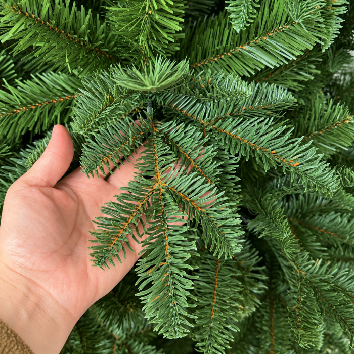 Brad artificial verde 210 cm PVC/PE 1255 vârfuri [3]