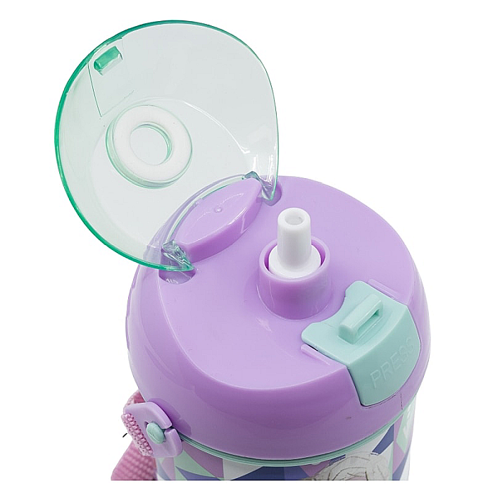 Sticlă plastic, Frozen Ice Magic, cu pai și capac, 450 ml [3]