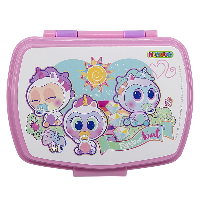 Cutie sandwich, multicolor, fără BPA, 17 x 14 x 5.5 cm, Ksimeritos Rainbow [2]