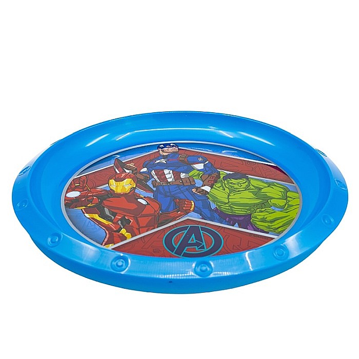 Farfurie plastic, multicolor, pentru copii, fără BPA, 21.5 cm, Heraldic Army, Avengers [2]