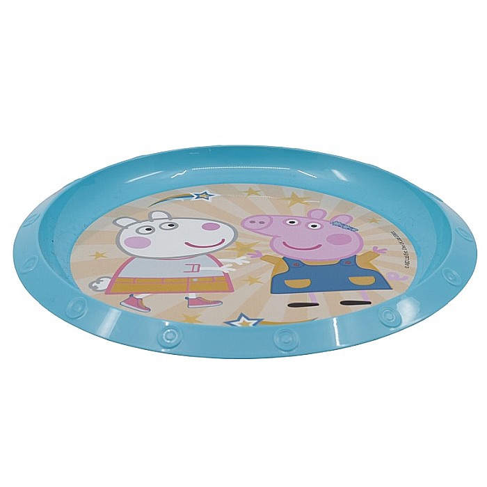 Farfurie plastic, multicolor, pentru copii, fără BPA, 21.5 cm, Kindness Counts, Peppa Pig [2]