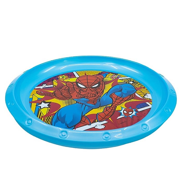 Farfurie plastic, multicolor, pentru copii, fără BPA, 21.5 cm, Midnight Flyer, Spiderman [2]