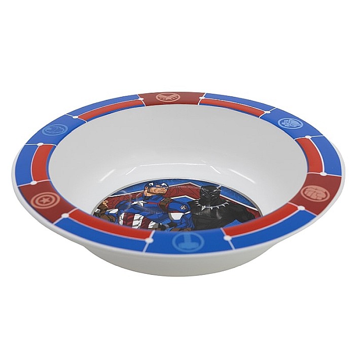 Bol plastic, multicolor, pentru copii, fără BPA, ce poate fi utilizat și la microunde, 16 cm, Heraldic Army, Avengers [2]