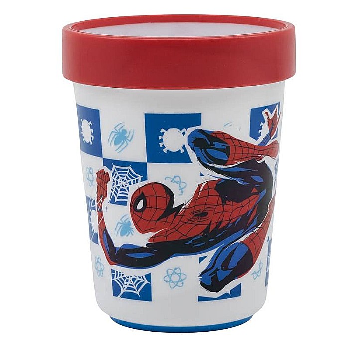 Pahar plastic, 260 ml, antiderapant, multicolor, compatibil cu microunde, fără BPA, Arachnid, Spiderman [2]