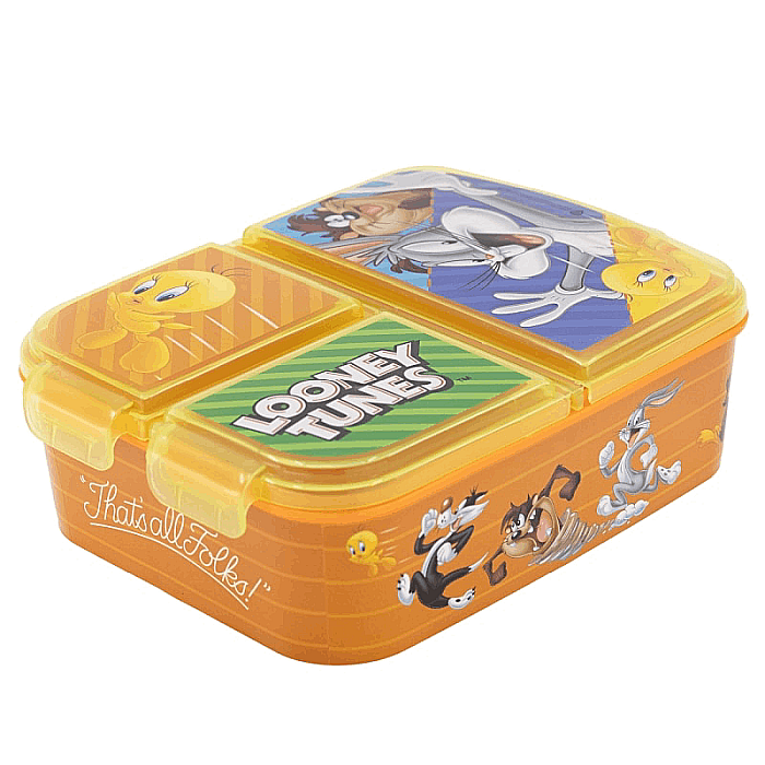 Cutie sandwich, multicompartimente, multicolor, fără BPA, Heroes, Looney Tunes [3]