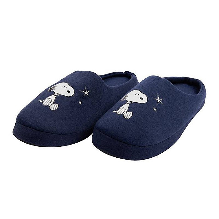 Papuci de damă plușați, albastru, talpă antiderapanta, mărimea 40-41, Peanuts [1]