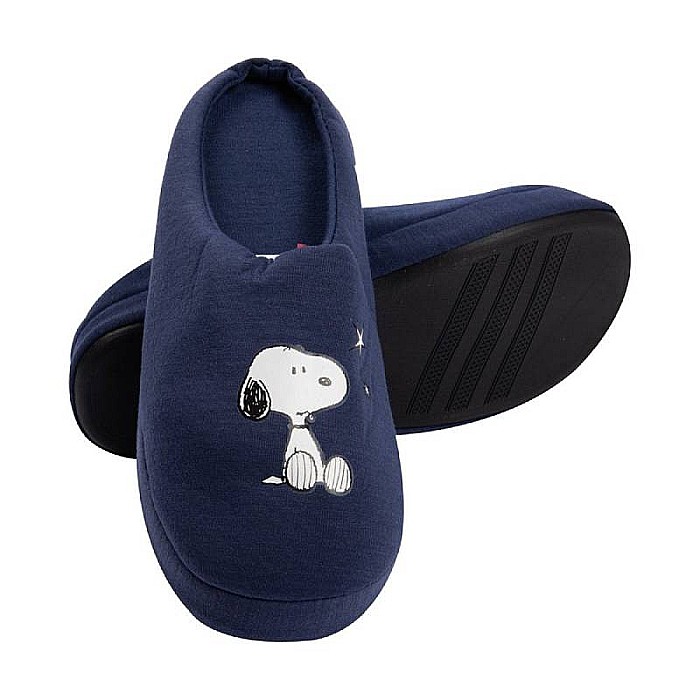 Papuci de damă plușați, albastru, talpă antiderapanta, mărimea 40-41, Peanuts [2]